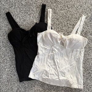 Bozzolo Black and White Camisole Set